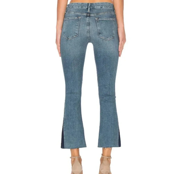 Frame Denim Le Crop Mini Unfinished Hem Boot Jeans Size 25 - Picture 6 of 7